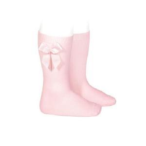 BOW SOCKS - Condor Pink Knee High Socks