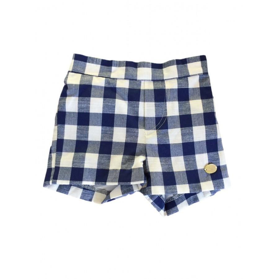 Outfits - Navy Gingham Shorts